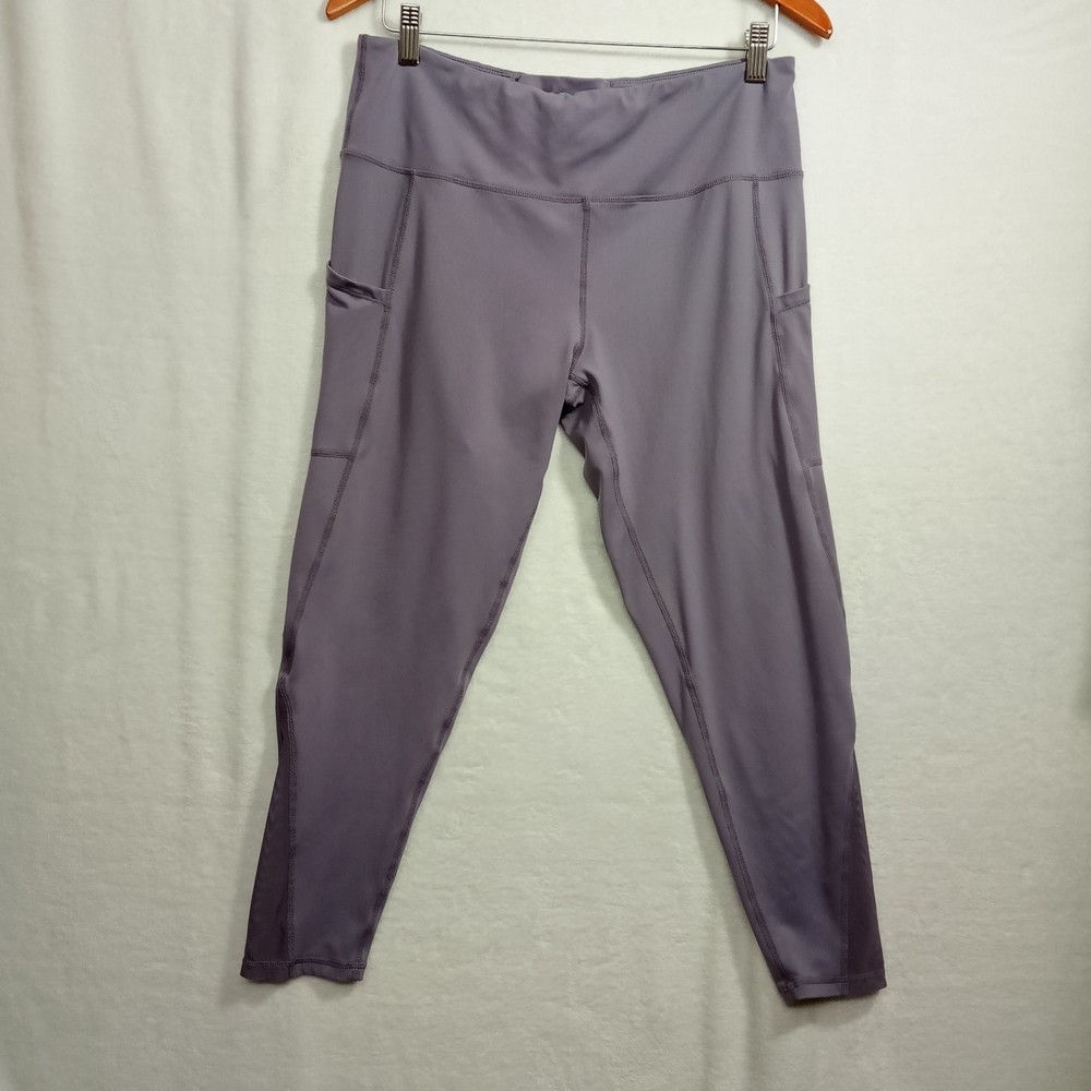 Lamibaby Yoga Pants High Waisted with Pockets in lilac size XL